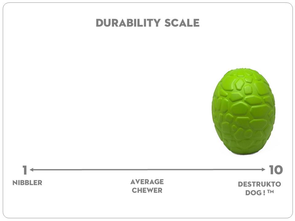 An image of SodaPup – True Dogs, LLC – MKB Dinosaur Egg – Green