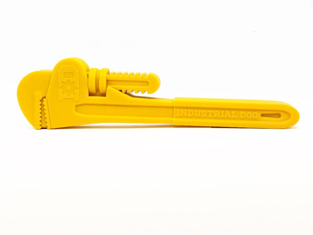 An image of SodaPup – True Dogs, LLC – ID Nylon Pipe Wrench – Yellow