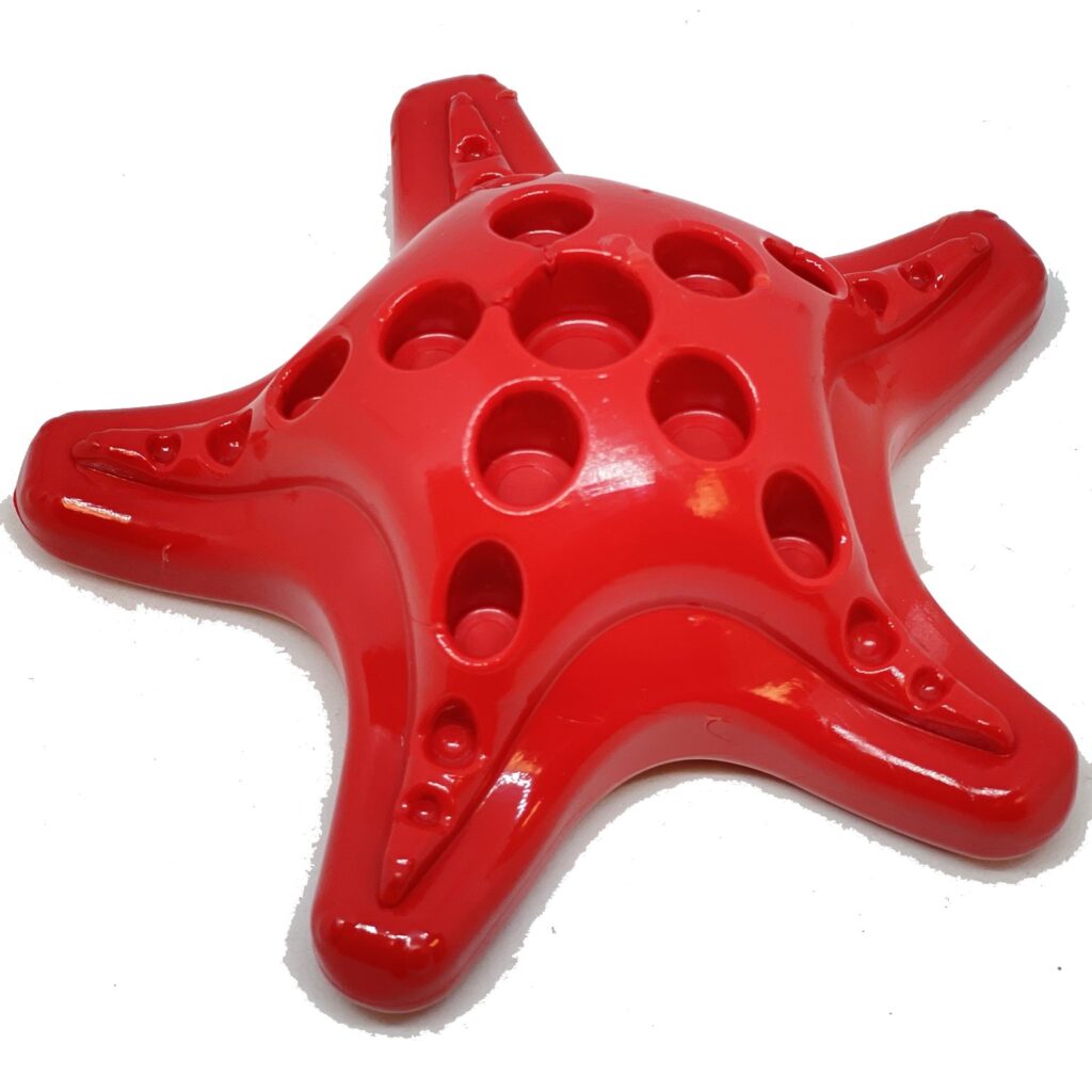 An image of SodaPup – True Dogs, LLC – SP Nylon Starfish – Red