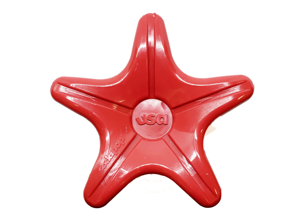 An image of SodaPup – True Dogs, LLC – SP Nylon Starfish – Red