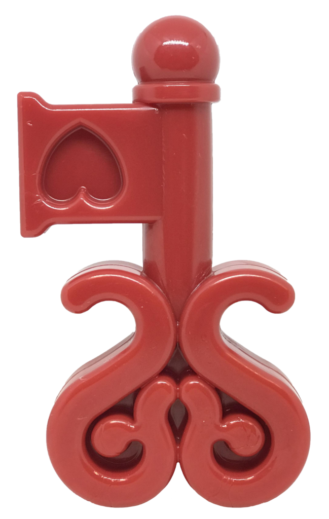 An image of SodaPup – True Dogs, LLC – MKB Nylon Key to Heart – Red