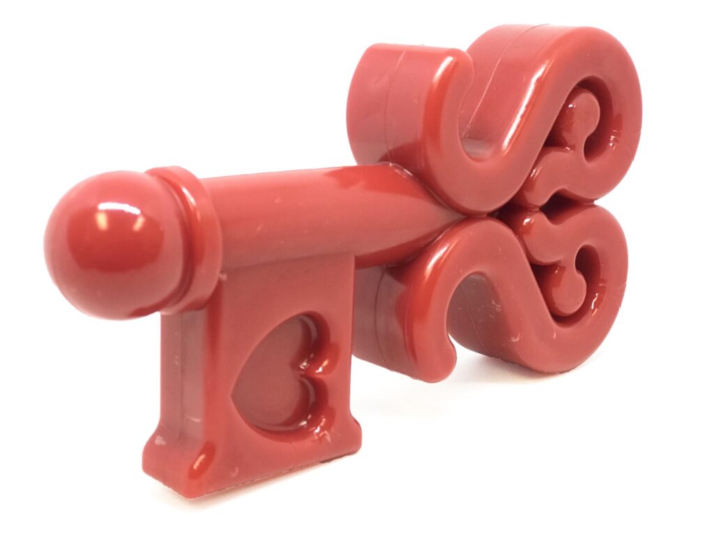 An image of SodaPup – True Dogs, LLC – MKB Nylon Key to Heart – Red