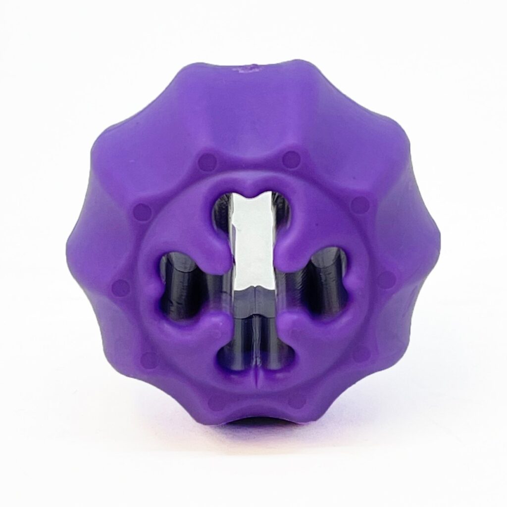 An image of SodaPup – True Dogs, LLC – MKB Cross Bones Treat Pocket – Purple