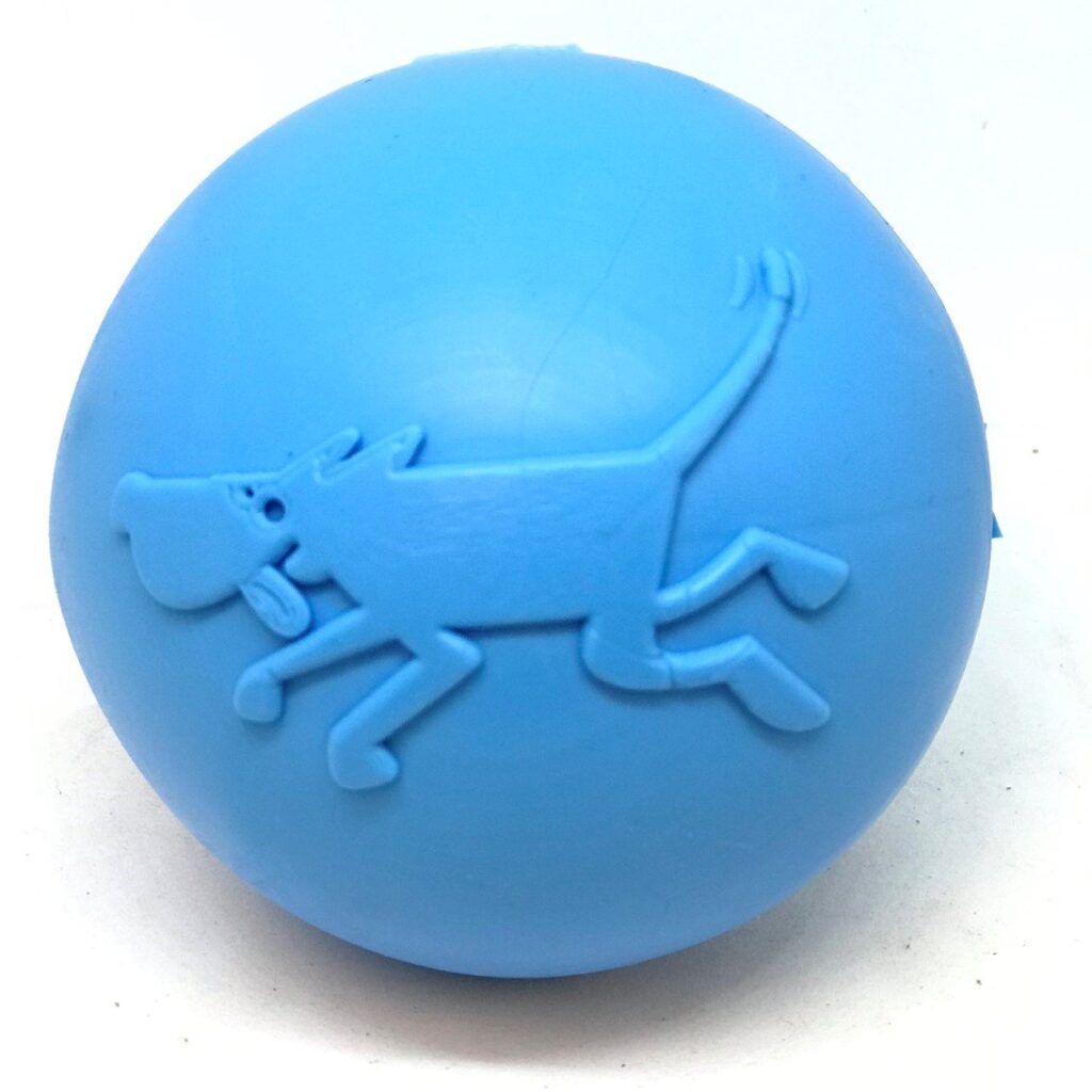 An image of SodaPup – True Dogs, LLC – SP TPE Wag Ball Large – Bright Blue