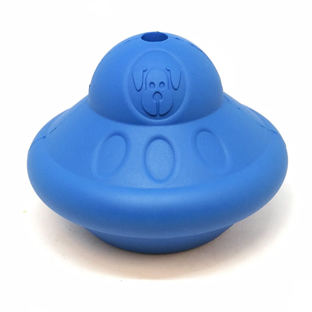 An image of SodaPup – True Dogs, LLC – SN Flying Saucer – Large – Blue