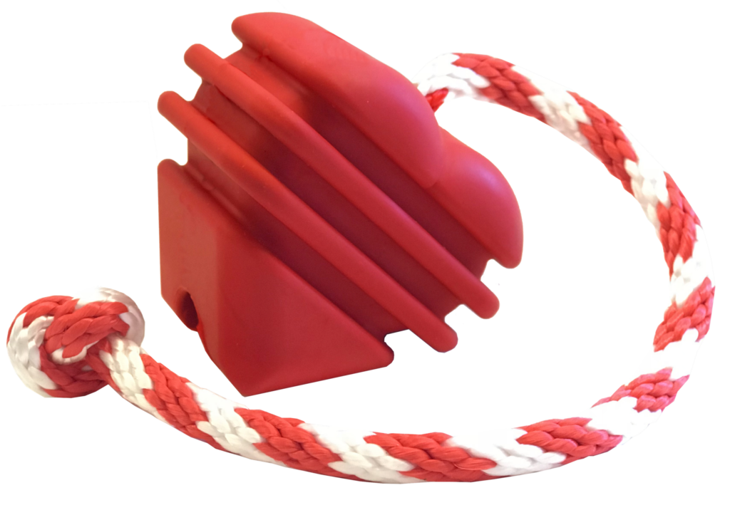 An image of SodaPup – True Dogs, LLC – MKB Heart on a String Ultra-Durable Reward Ball