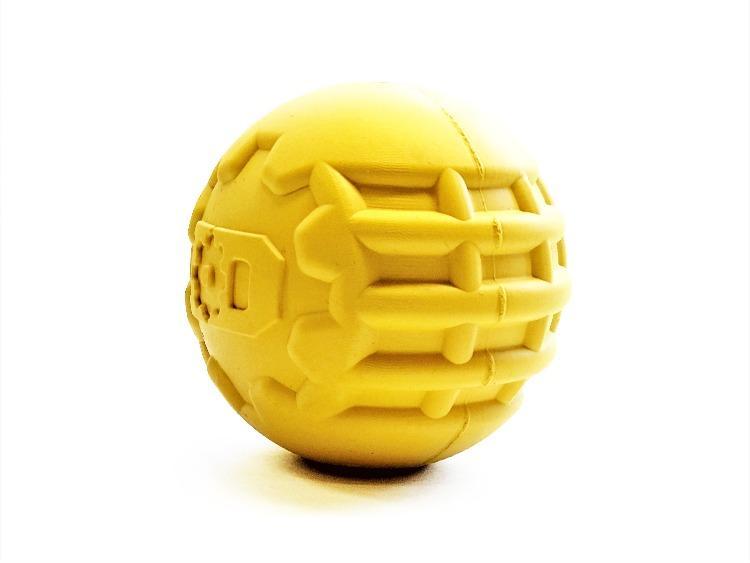 An image of SodaPup – True Dogs, LLC – ID Gear Ball – Yellow
