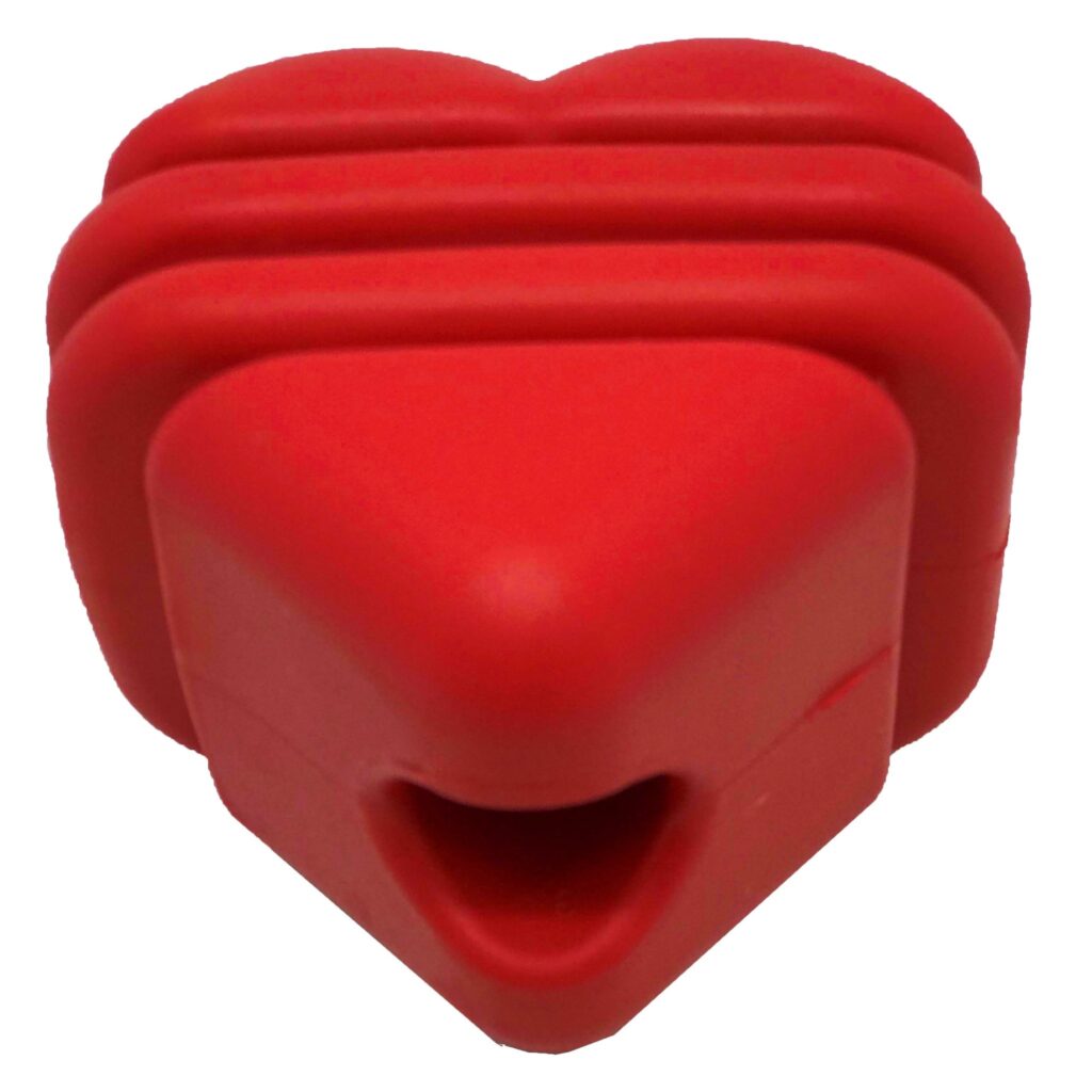 An image of SodaPup – True Dogs, LLC – MKB Heart on a String Ultra-Durable Reward Ball