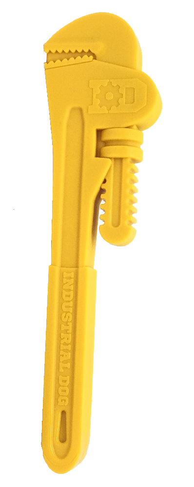 An image of SodaPup – True Dogs, LLC – ID Nylon Pipe Wrench – Yellow