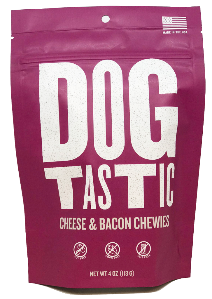 An image of SodaPup - True Dogs, LLC - DT Dogtastic Cheese & Bacon Chewies Dog Treats