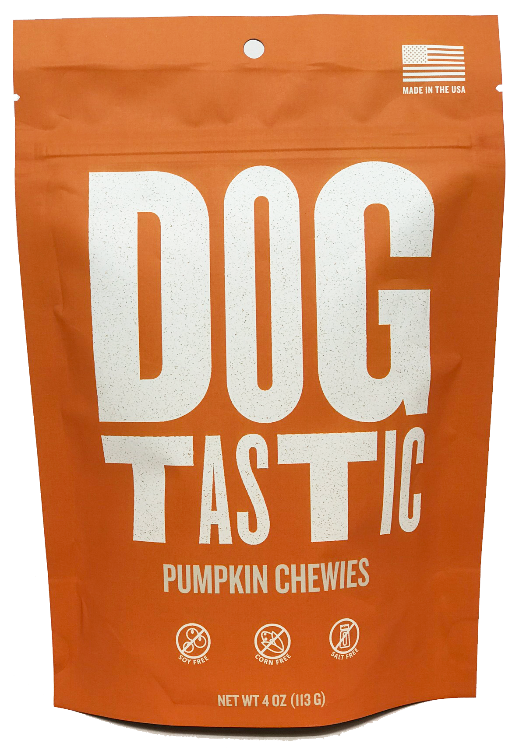 An image of SodaPup - True Dogs, LLC - DT Dogtastic Pumpkin Chewies Dog Treats