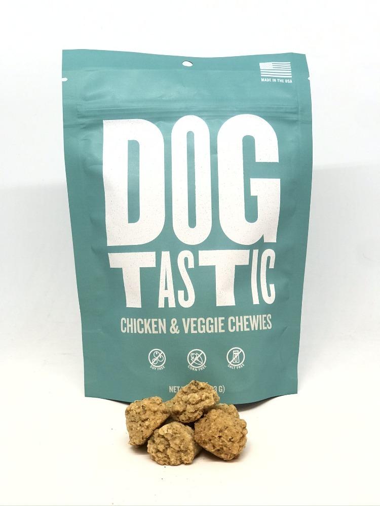 An image of SodaPup – True Dogs, LLC – DT Dogtastic Chicken & Veggie Chewies Dog Treats