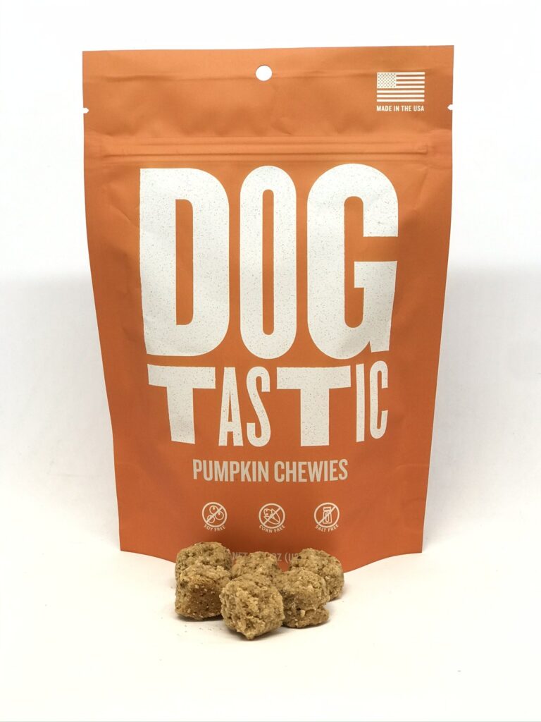 An image of SodaPup – True Dogs, LLC – DT Dogtastic Pumpkin Chewies Dog Treats
