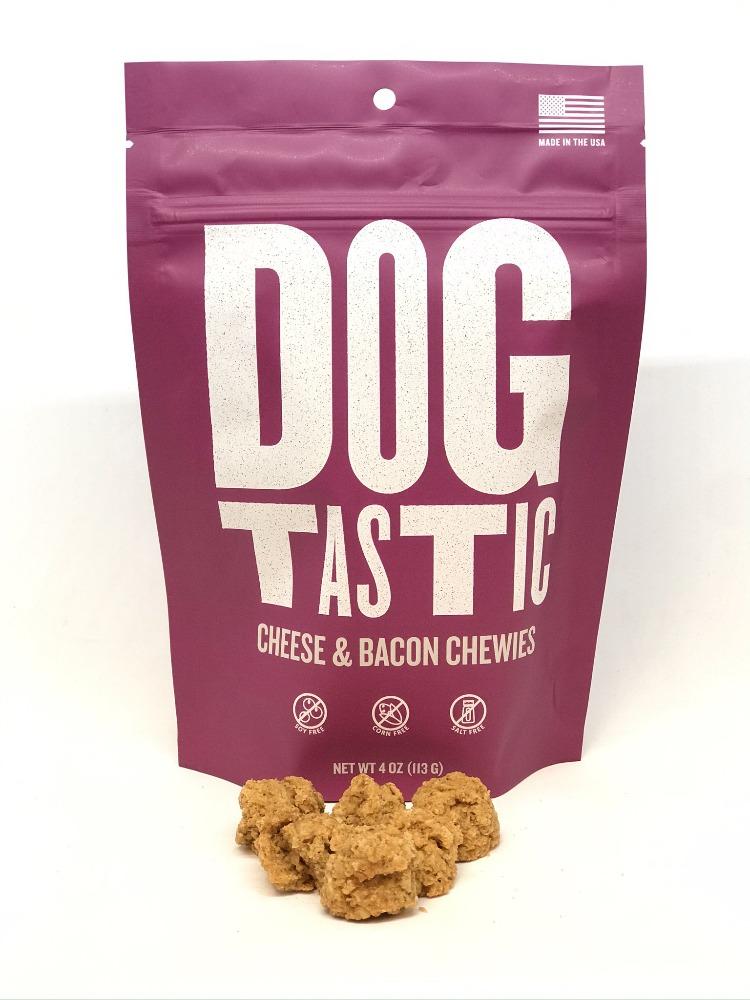 An image of SodaPup – True Dogs, LLC – DT Dogtastic Cheese & Bacon Chewies Dog Treats
