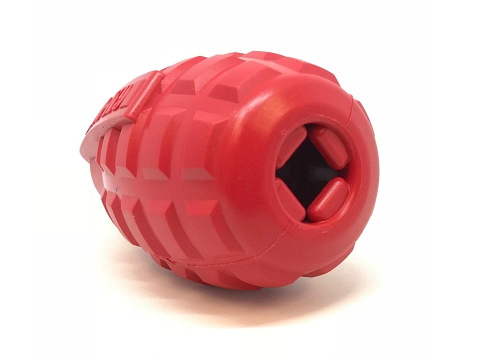 An image of SodaPup – True Dogs, LLC – USA-K9 Grenade – Medium – Red