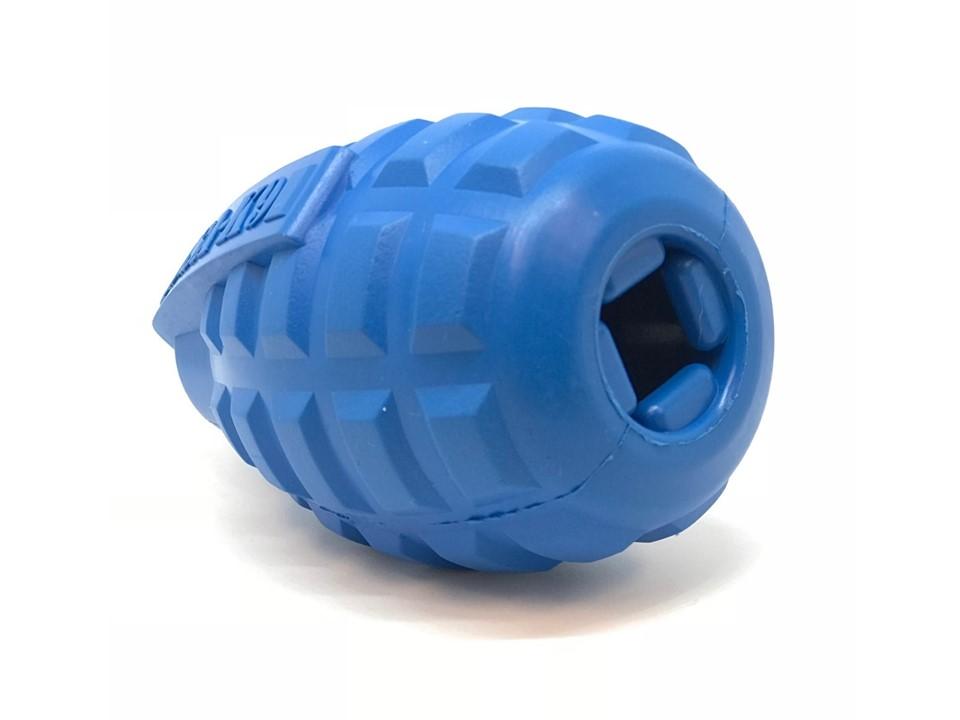 An image of SodaPup – True Dogs, LLC – USA-K9 Grenade – Medium – Blue