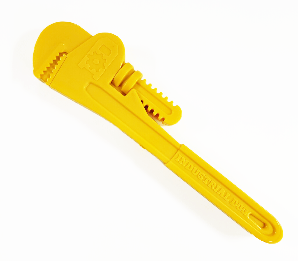 An image of SodaPup – True Dogs, LLC – ID Nylon Pipe Wrench – Yellow