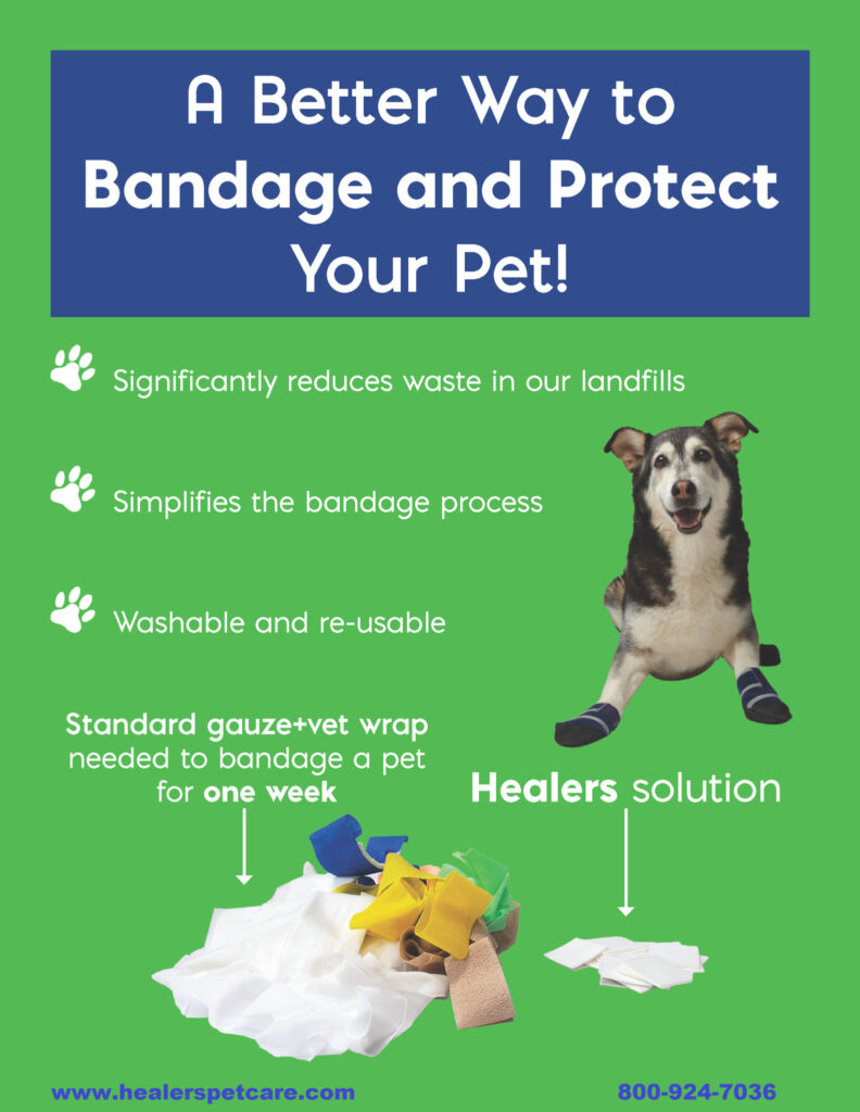 An image of Healers Petcare, Inc – HEALERS Medical Dog Boots and Bandages – Medium
