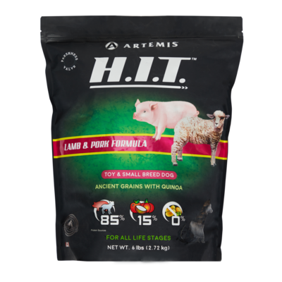 An image of Artemis Pet Food Company, Inc. - HIT - Dry Dog Lamb & Pork Toy/Small Breed Dog Formula - 6 lb