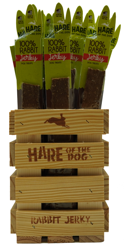 An image of Treat Planet - HTD Rabbit Jerky POS - (36 Piece in Display)