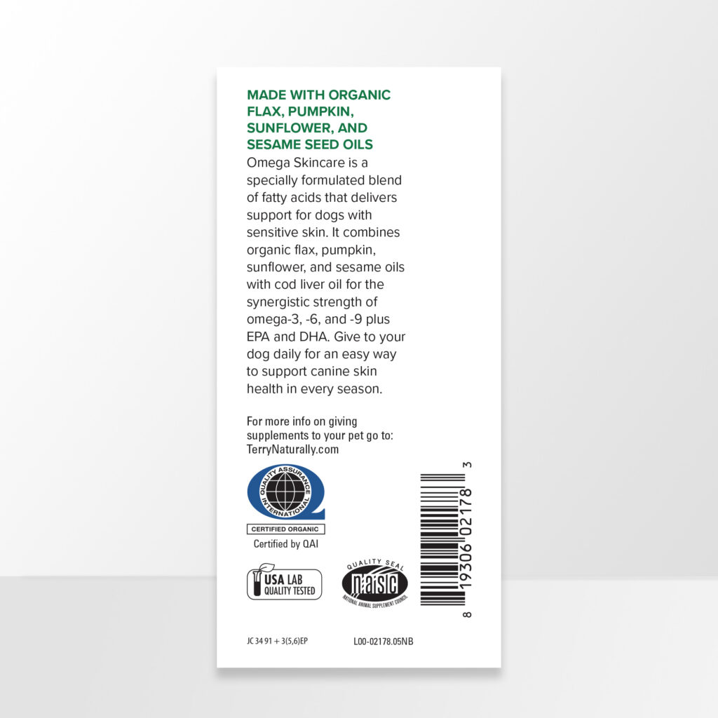 An image of Terry Naturally Animal Health, a EuroPharma brand – Omega Skincare